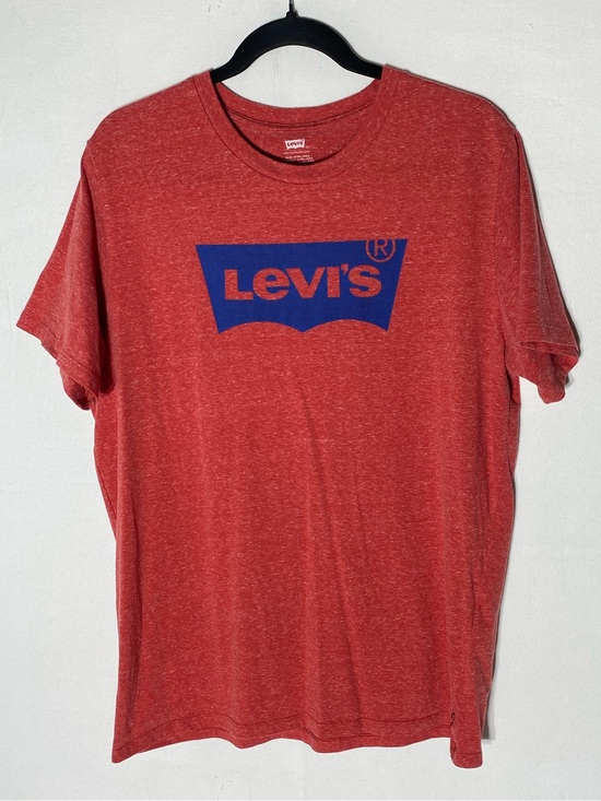 Levi's Other - 5/$25 Levi's Heathered Red Blue Batwing Logo Graphic T Shirt XL